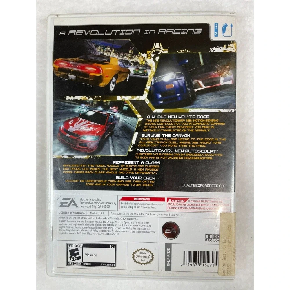 Need for Speed Carbon - Nintendo Wii